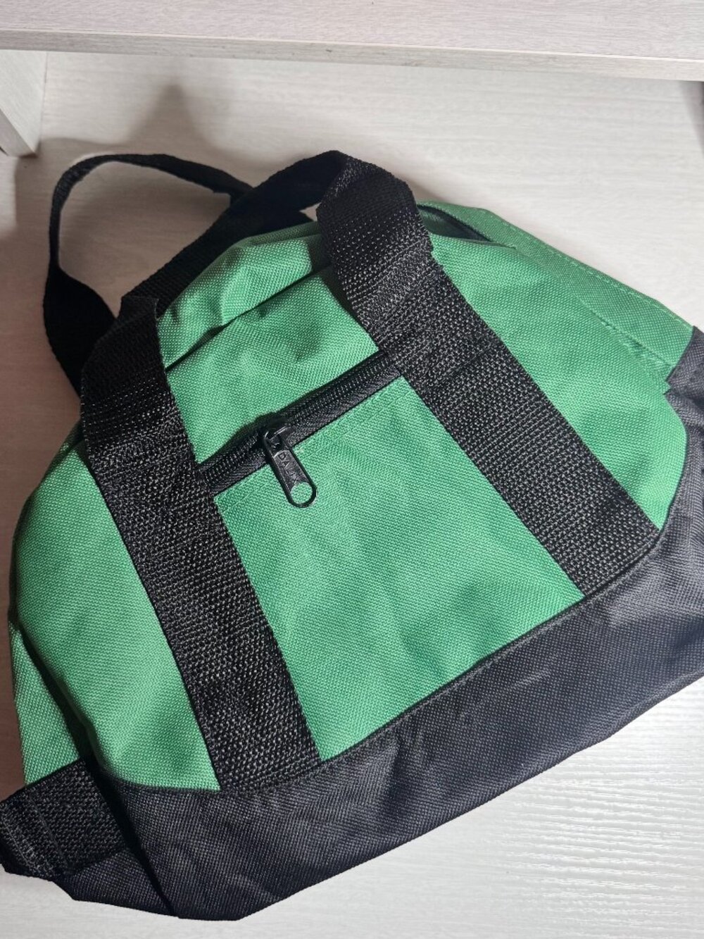 Small 12" Green Black Duffel Travel Sport Gym Locker Bags Carry-On Luggage Tools